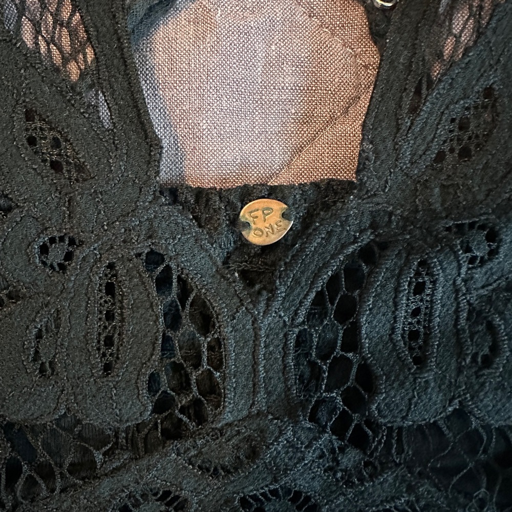 Free People Adella Black Bralette XS - Picture 2 of 3